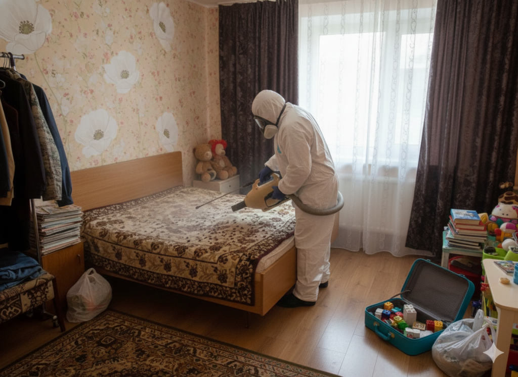 Уборка квартиры после дезинфекции от клопов